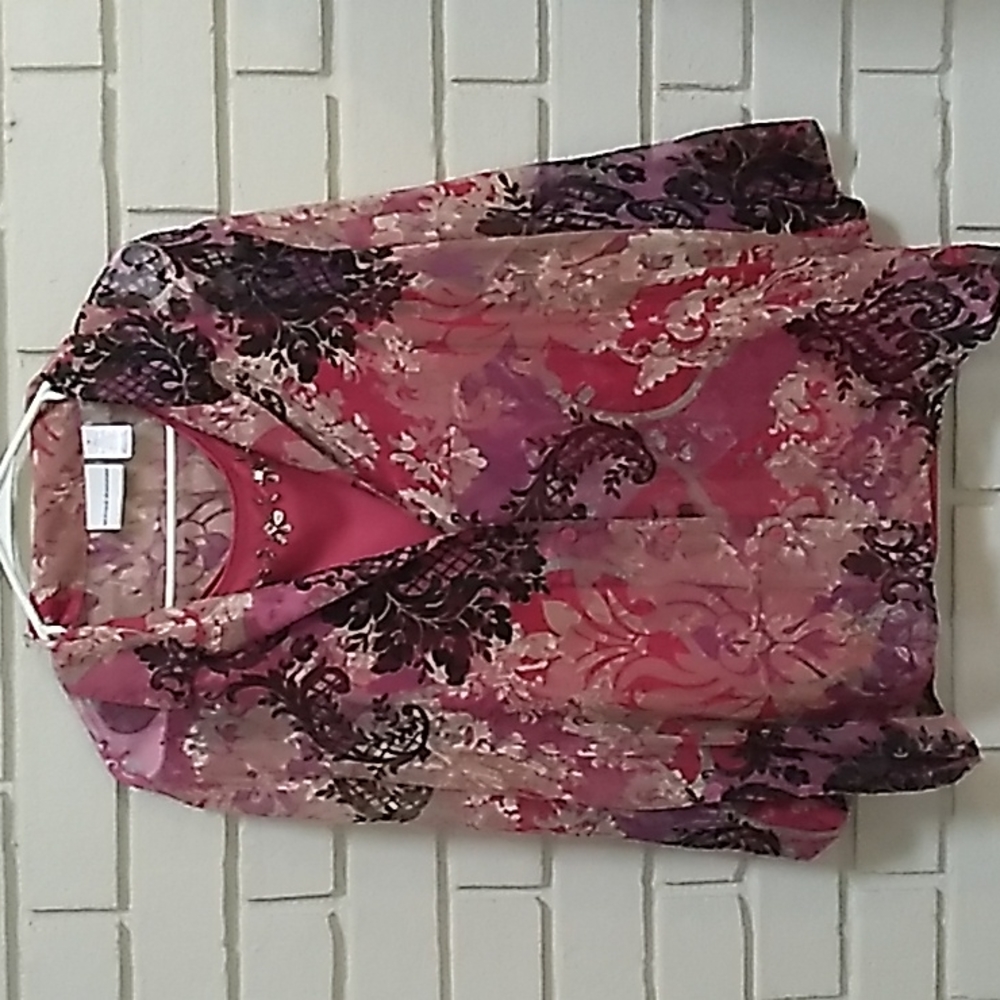 Alfred Dunner/Essentials 2 Blouse Bundle. Size 14… - image 2